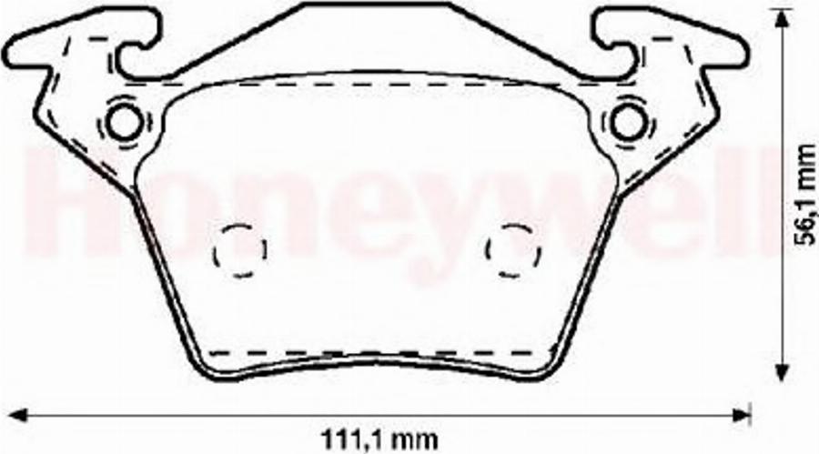 BENDIX 571947B - Kit pastiglie freno, Freno a disco autozon.pro