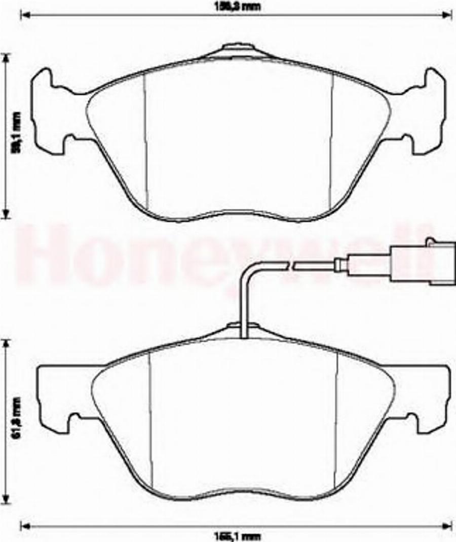 BENDIX 571951 B - Kit pastiglie freno, Freno a disco autozon.pro