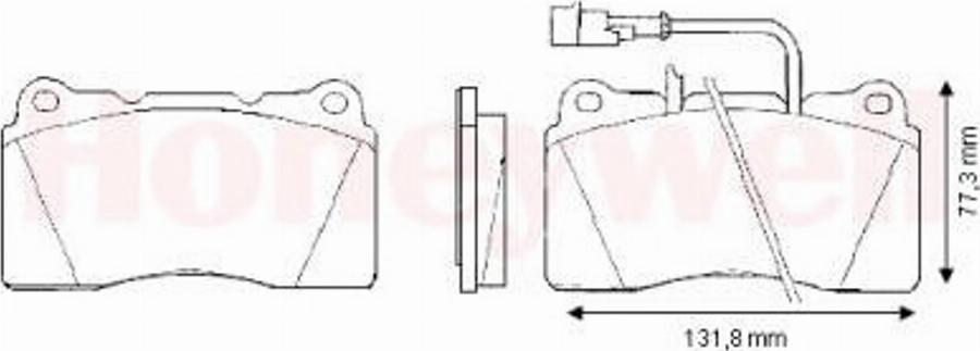 BENDIX 571952 B - Kit pastiglie freno, Freno a disco autozon.pro