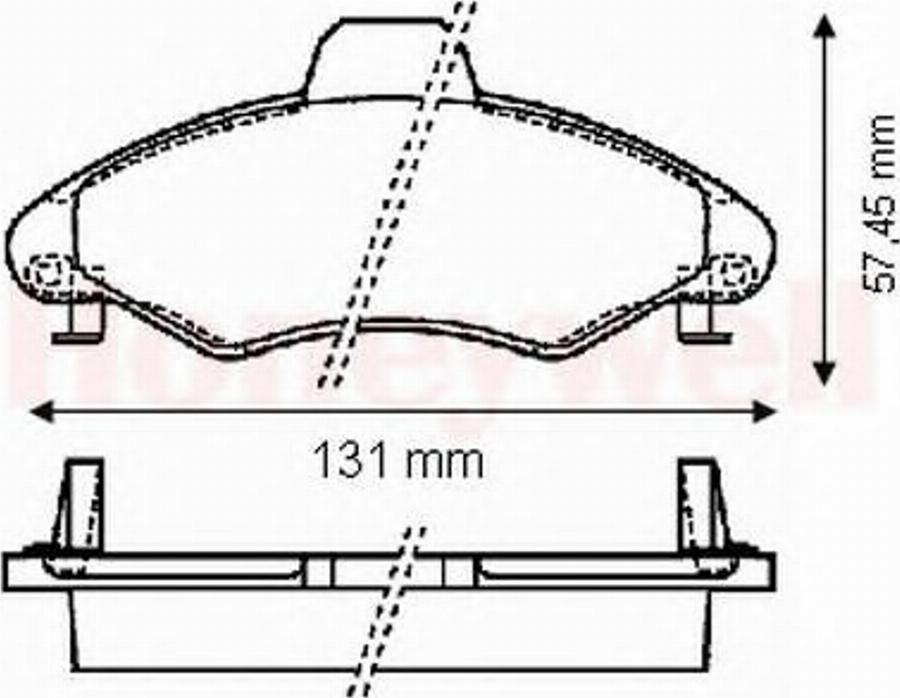 BENDIX 571964X - Kit pastiglie freno, Freno a disco autozon.pro