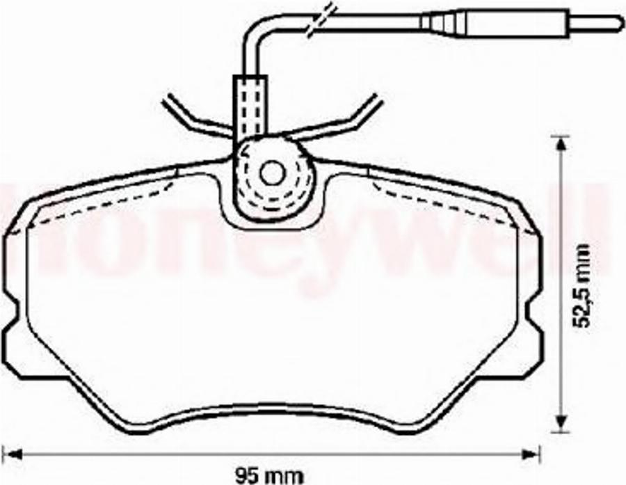 BENDIX 571904B - Kit pastiglie freno, Freno a disco autozon.pro