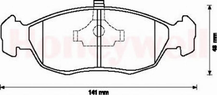 BENDIX 571902B - Kit pastiglie freno, Freno a disco autozon.pro