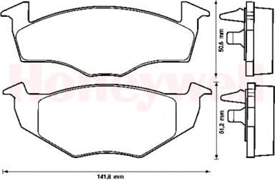 BENDIX 571915B - Kit pastiglie freno, Freno a disco autozon.pro