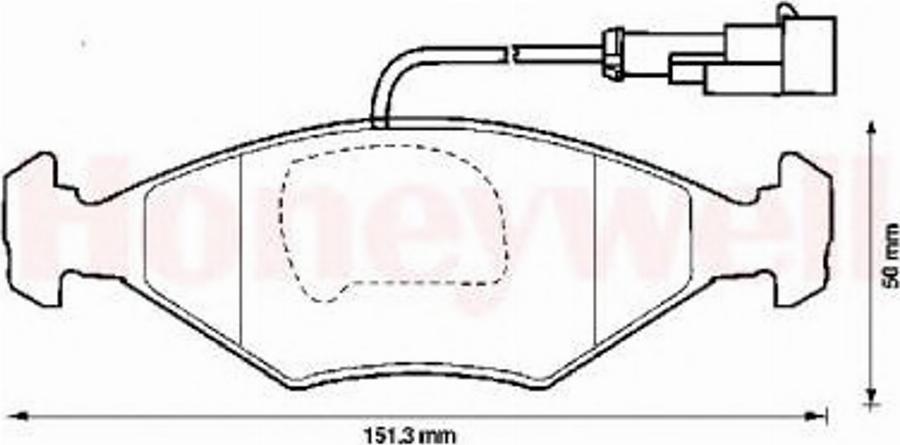 BENDIX 571917B - Kit pastiglie freno, Freno a disco autozon.pro