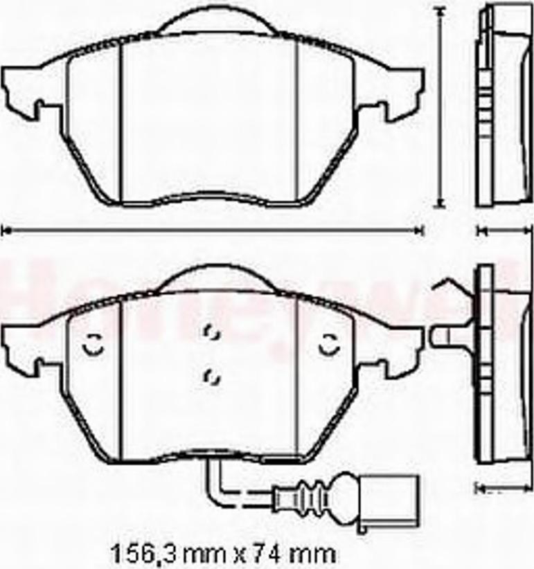 BENDIX 571984 B - Kit pastiglie freno, Freno a disco autozon.pro