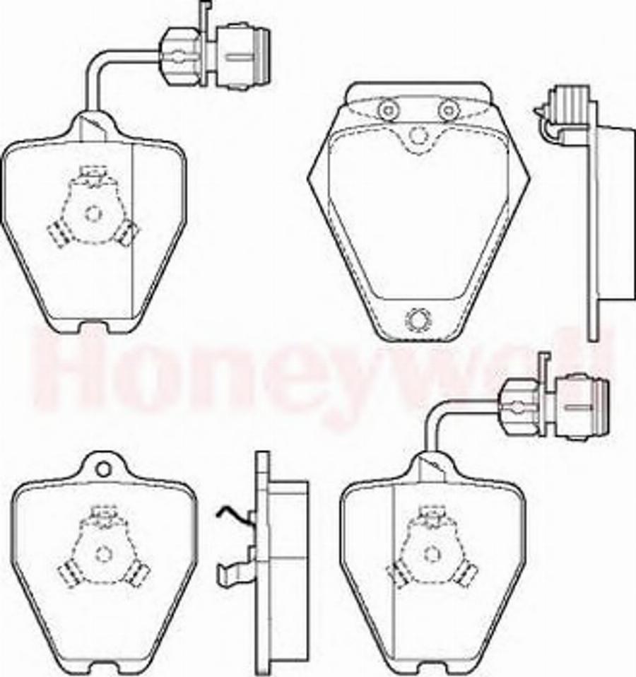 BENDIX 571983B - Kit pastiglie freno, Freno a disco autozon.pro