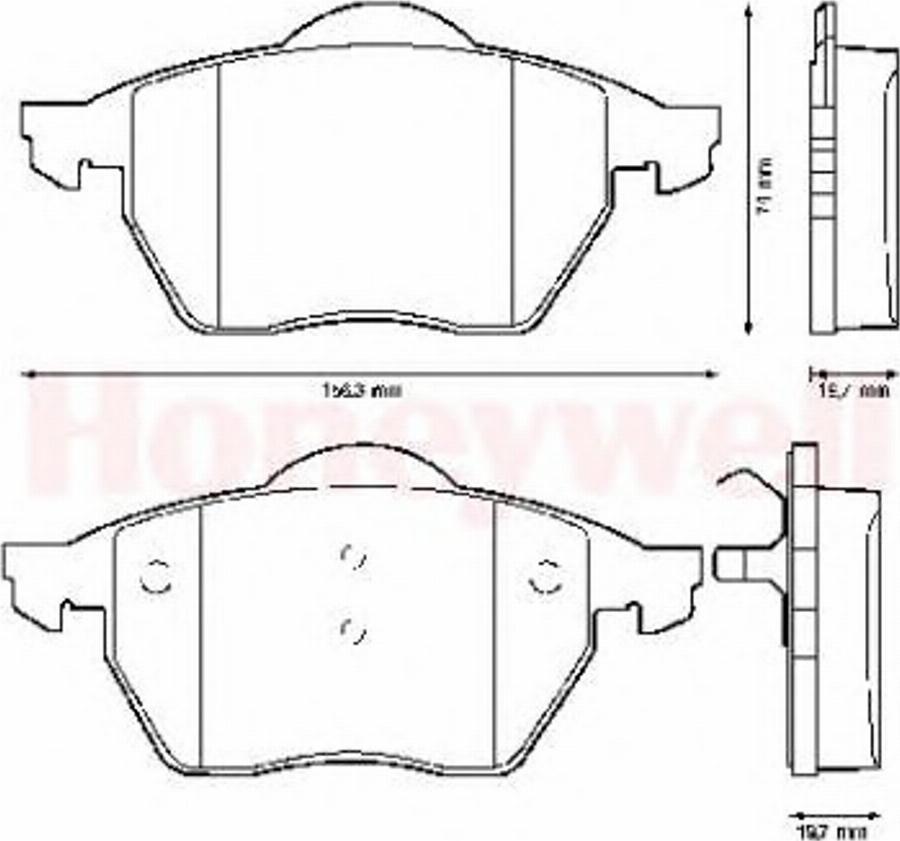 BENDIX 571935B - Kit pastiglie freno, Freno a disco autozon.pro