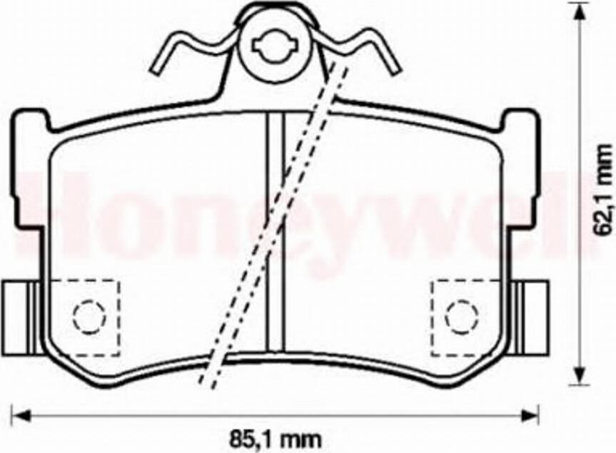 BENDIX 571938 B - Kit pastiglie freno, Freno a disco autozon.pro