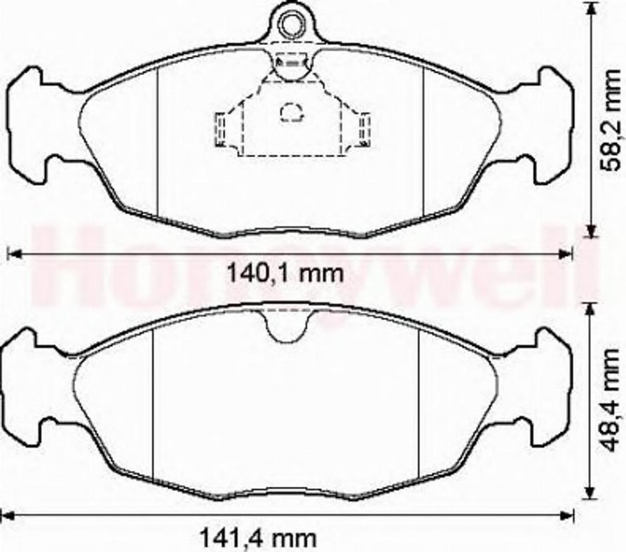 BENDIX 571924B - Kit pastiglie freno, Freno a disco autozon.pro