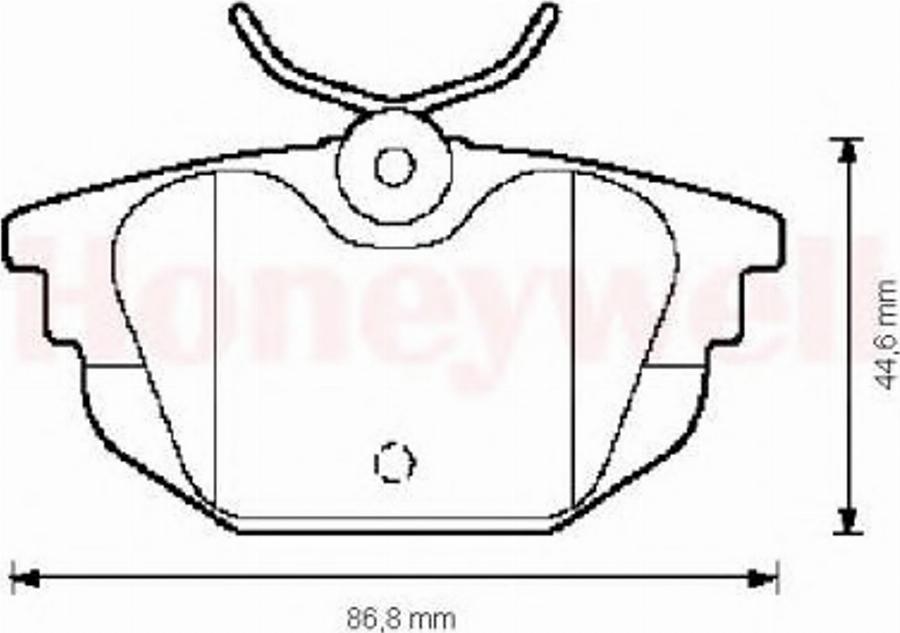 BENDIX 571979B - Kit pastiglie freno, Freno a disco autozon.pro