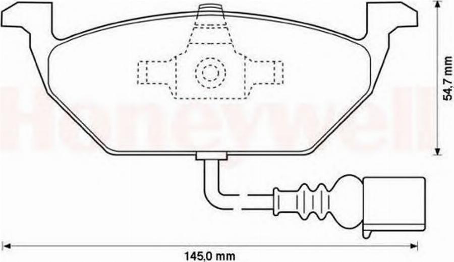 BENDIX 571971X - Kit pastiglie freno, Freno a disco autozon.pro