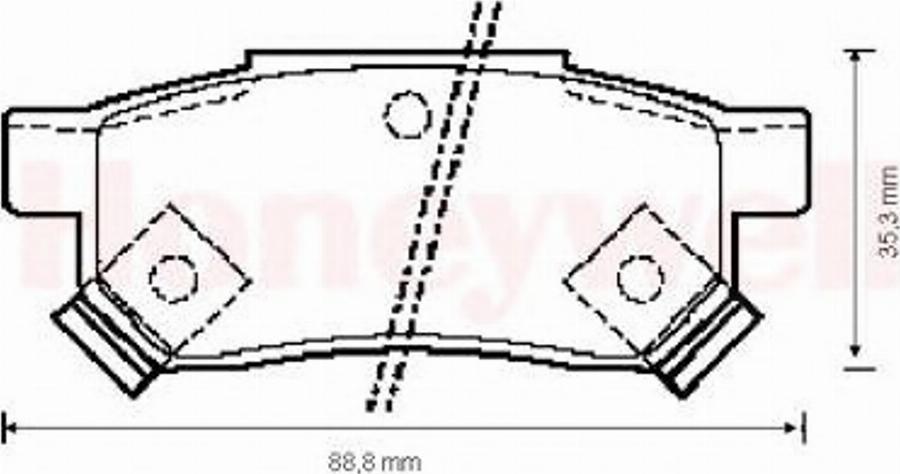 BENDIX 571977B - Kit pastiglie freno, Freno a disco autozon.pro