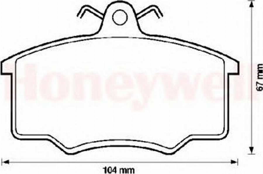 BENDIX 571491B - Kit pastiglie freno, Freno a disco autozon.pro