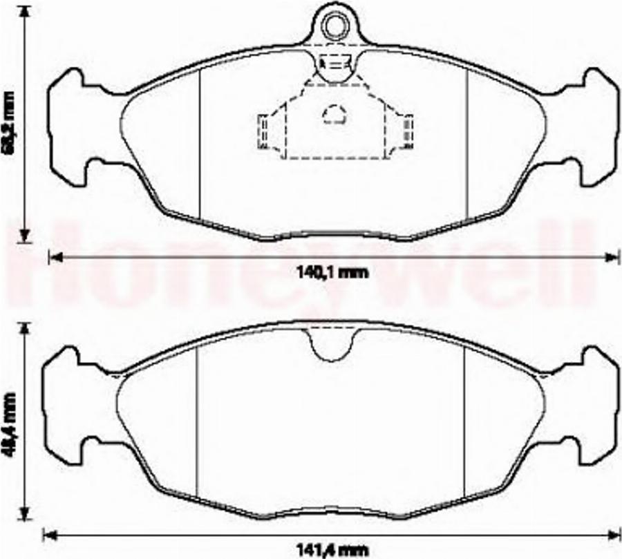 BENDIX 571492B - Kit pastiglie freno, Freno a disco autozon.pro