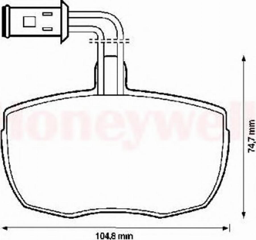 BENDIX 571444B - Kit pastiglie freno, Freno a disco autozon.pro