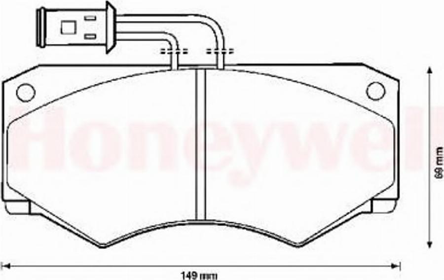 BENDIX 571446B - Kit pastiglie freno, Freno a disco autozon.pro