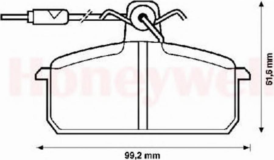 BENDIX 571454B - Kit pastiglie freno, Freno a disco autozon.pro