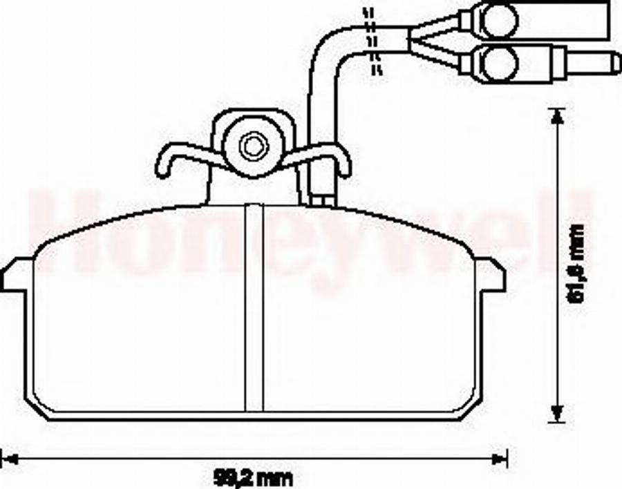 BENDIX 571455B - Kit pastiglie freno, Freno a disco autozon.pro