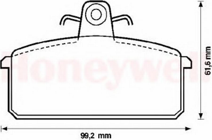 BENDIX 571453B - Kit pastiglie freno, Freno a disco autozon.pro