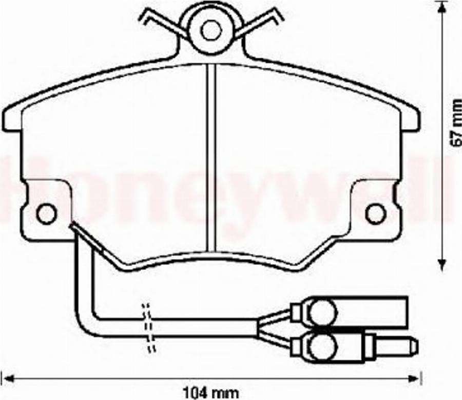 BENDIX 571452B - Kit pastiglie freno, Freno a disco autozon.pro