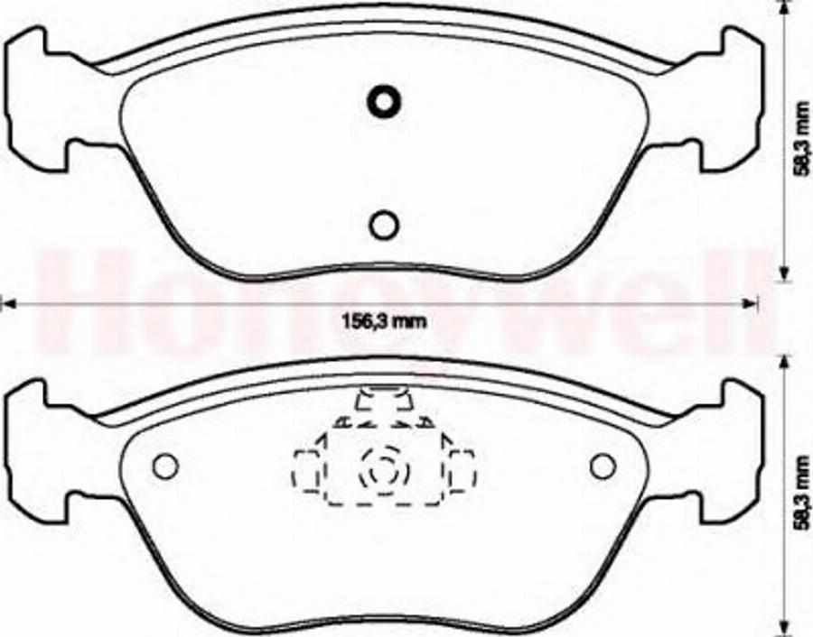 BENDIX 571457X - Kit pastiglie freno, Freno a disco autozon.pro