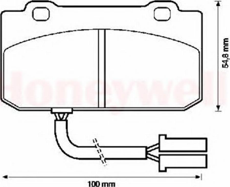 BENDIX 571461B - Kit pastiglie freno, Freno a disco autozon.pro