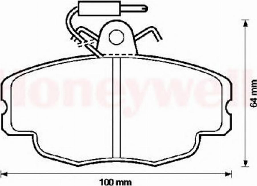 BENDIX 571405B - Kit pastiglie freno, Freno a disco autozon.pro