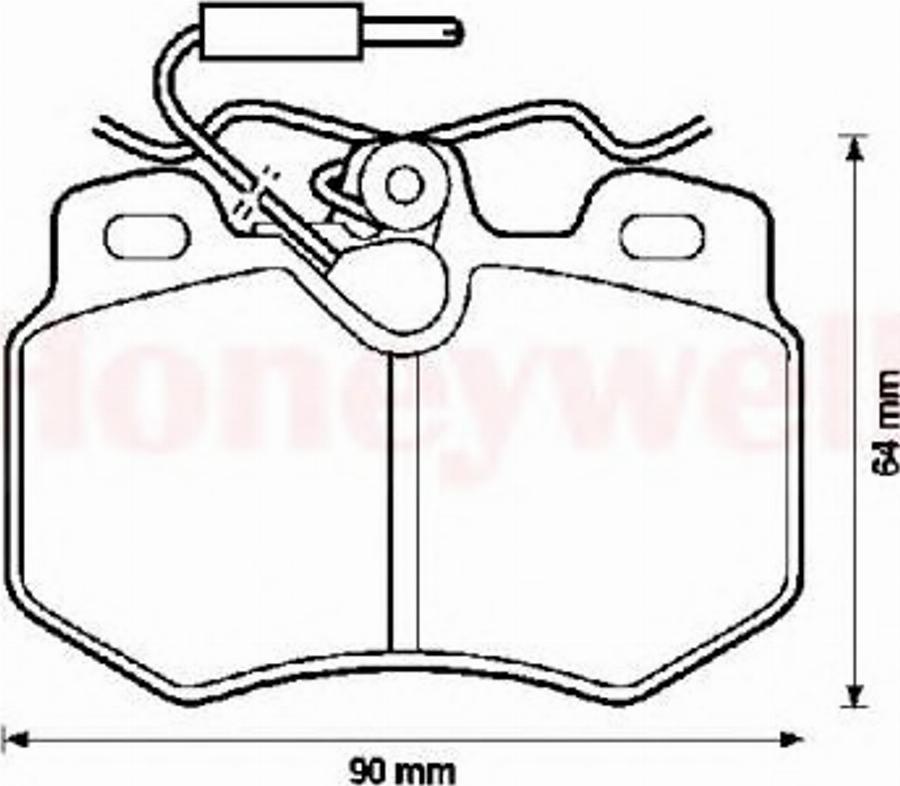 BENDIX 571406B - Kit pastiglie freno, Freno a disco autozon.pro