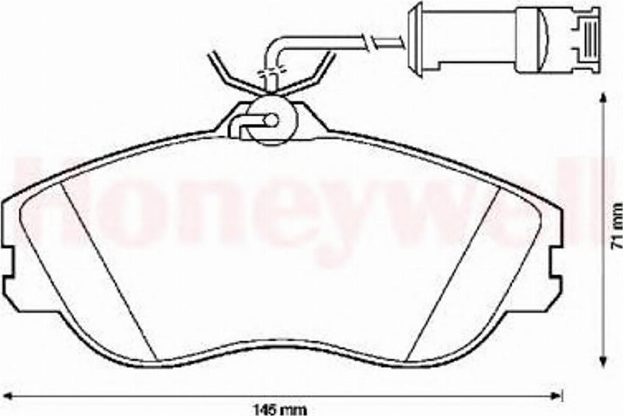 BENDIX 571402B - Kit pastiglie freno, Freno a disco autozon.pro