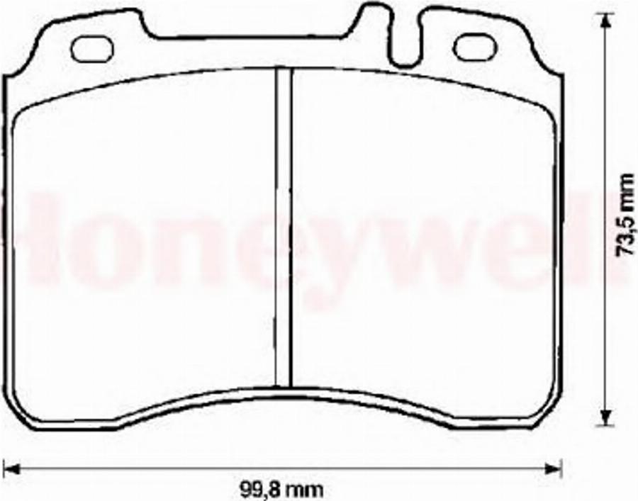 BENDIX 571413B - Kit pastiglie freno, Freno a disco autozon.pro