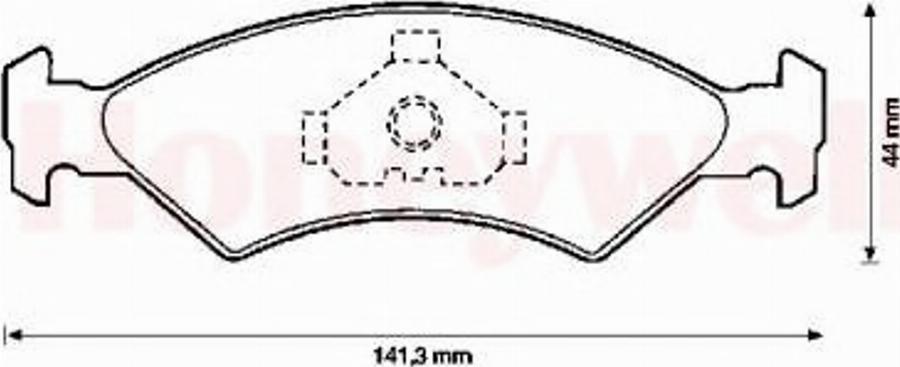 BENDIX 571412B - Kit pastiglie freno, Freno a disco autozon.pro