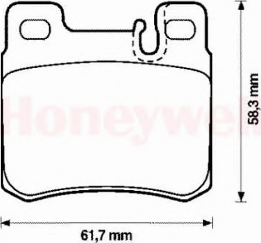 BENDIX 571435B - Kit pastiglie freno, Freno a disco autozon.pro