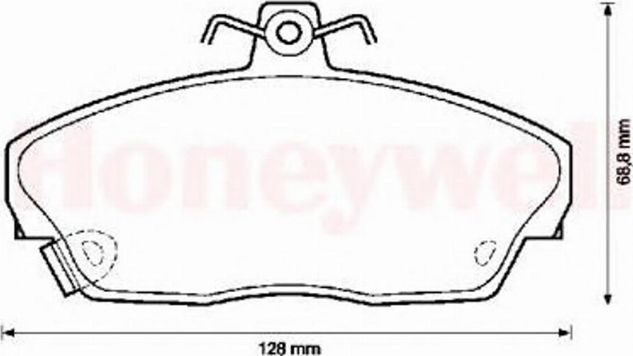 BENDIX 571438B - Kit pastiglie freno, Freno a disco autozon.pro