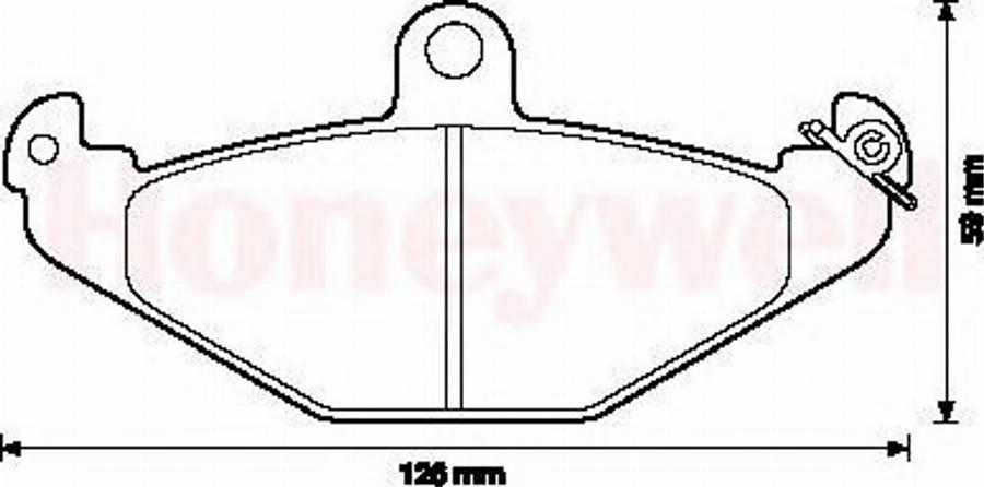 BENDIX 571425X - Kit pastiglie freno, Freno a disco autozon.pro