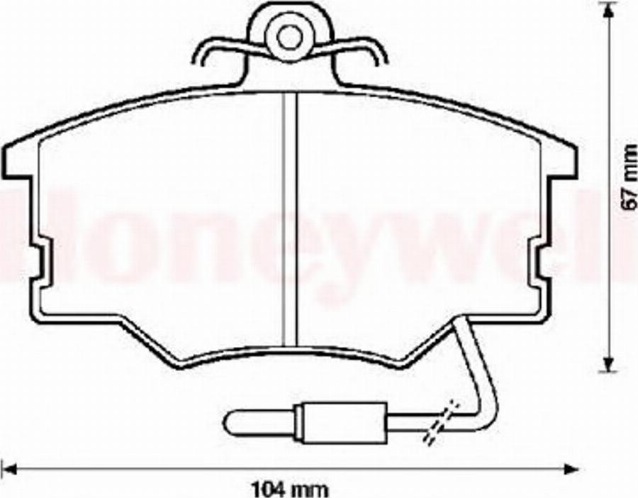 BENDIX 571426B - Kit pastiglie freno, Freno a disco autozon.pro