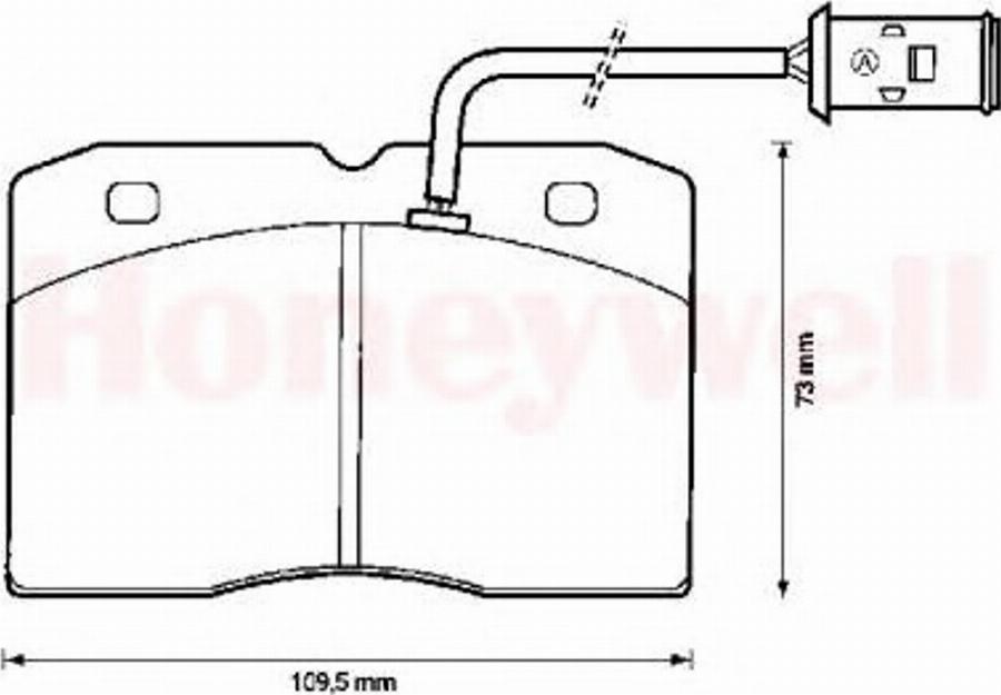 BENDIX 571422B - Kit pastiglie freno, Freno a disco autozon.pro