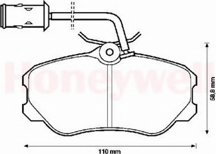 BENDIX 571471B - Kit pastiglie freno, Freno a disco autozon.pro