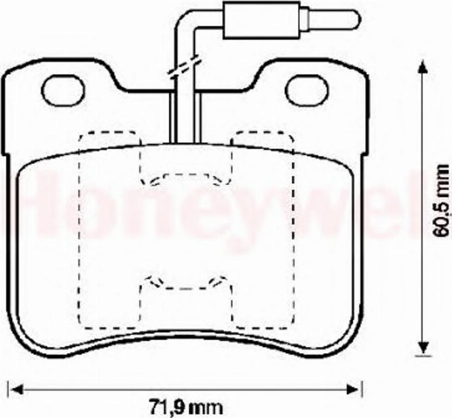 BENDIX 571473X - Kit pastiglie freno, Freno a disco autozon.pro