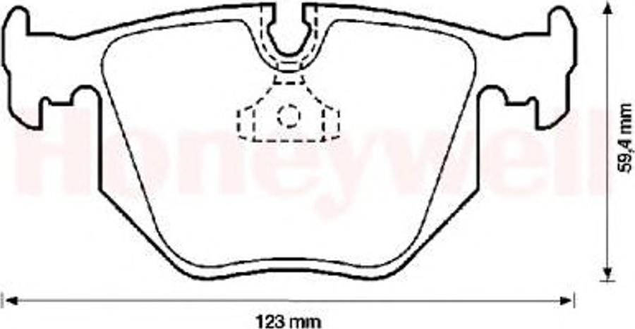 BENDIX 571545B - Kit pastiglie freno, Freno a disco autozon.pro