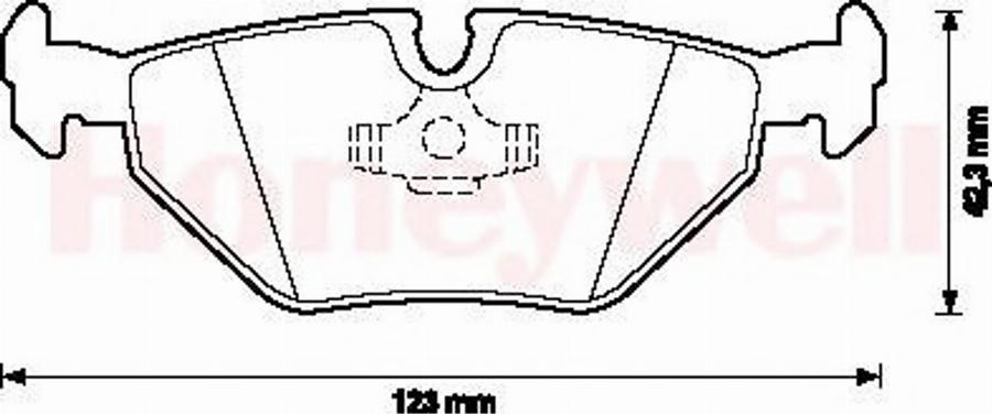 BENDIX 571546B - Kit pastiglie freno, Freno a disco autozon.pro