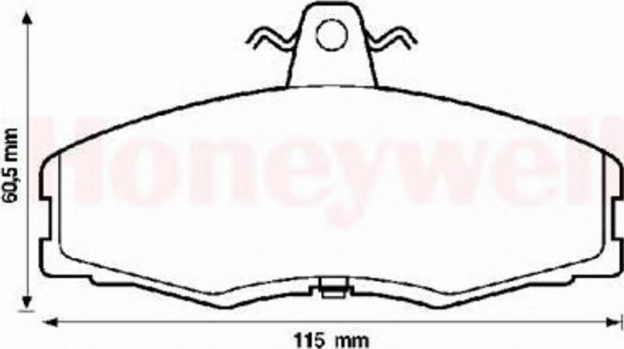 BENDIX 571540B - Kit pastiglie freno, Freno a disco autozon.pro