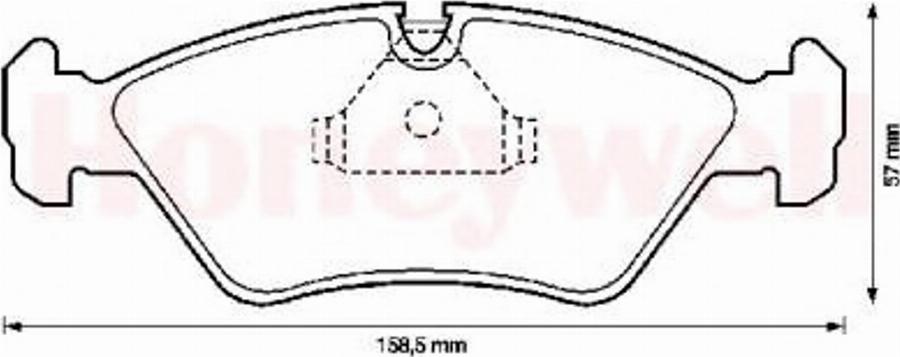 BENDIX 571542B - Kit pastiglie freno, Freno a disco autozon.pro