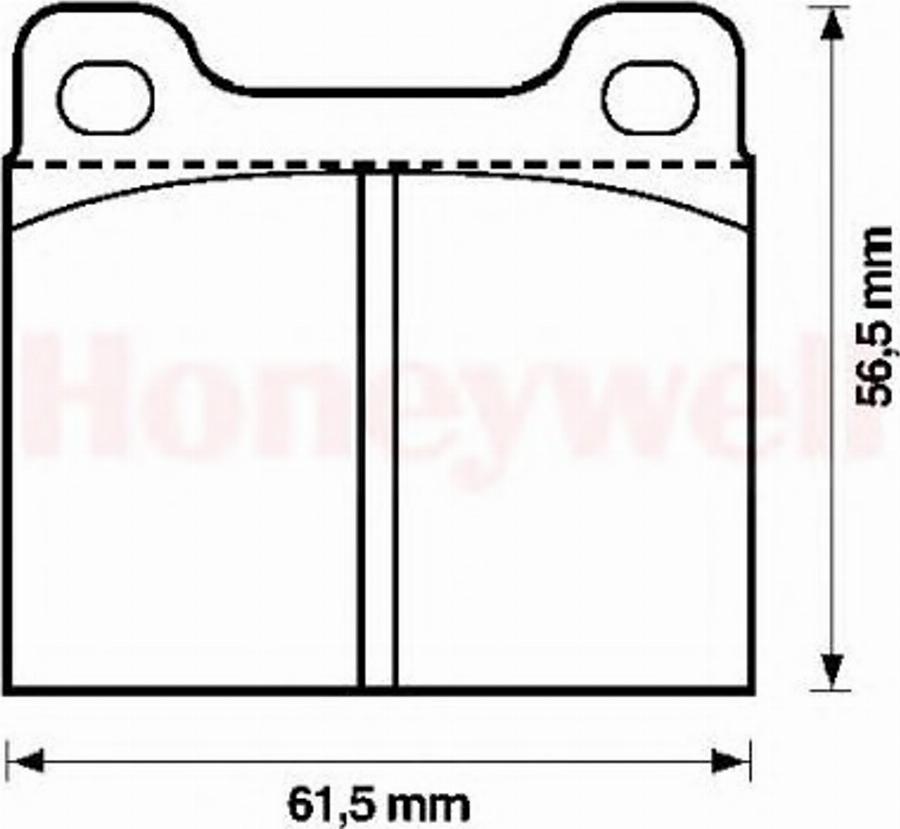 BENDIX 571554B - Kit pastiglie freno, Freno a disco autozon.pro