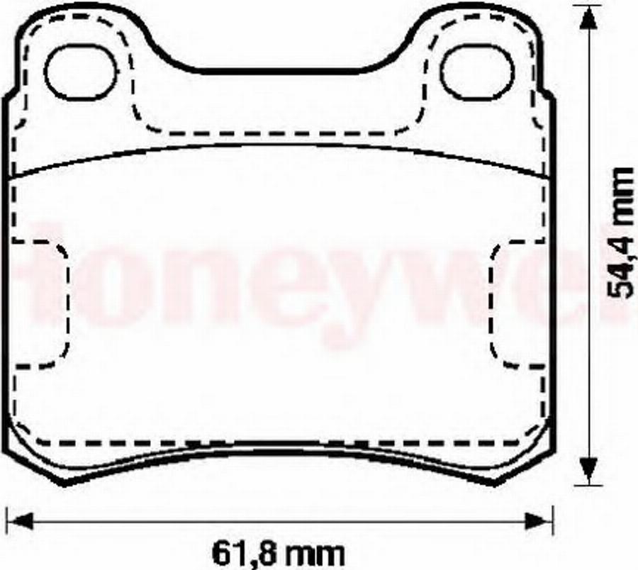 BENDIX 571555B - Kit pastiglie freno, Freno a disco autozon.pro