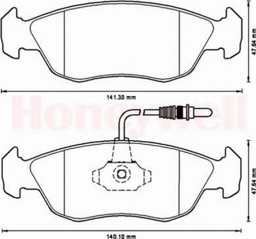 BENDIX 571509B - Kit pastiglie freno, Freno a disco autozon.pro