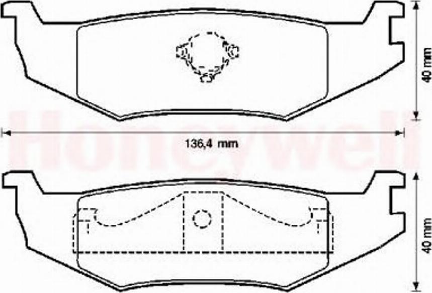 BENDIX 571516B - Kit pastiglie freno, Freno a disco autozon.pro