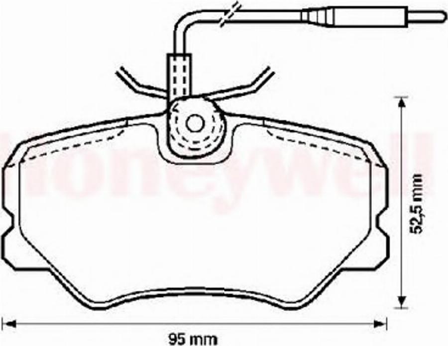 BENDIX 571510B - Kit pastiglie freno, Freno a disco autozon.pro