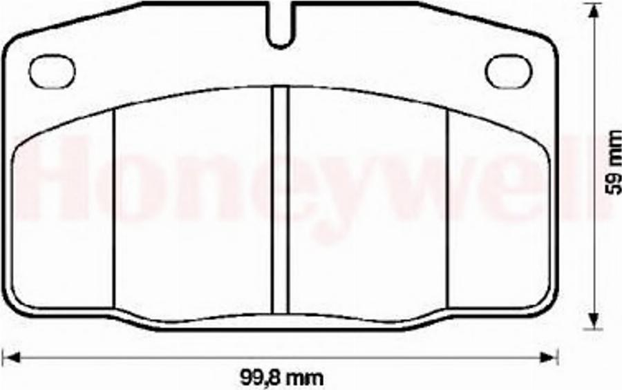 BENDIX 571539B - Kit pastiglie freno, Freno a disco autozon.pro