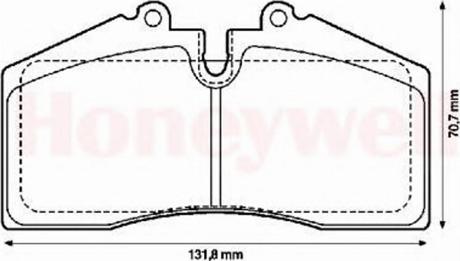 BENDIX 571534B - Kit pastiglie freno, Freno a disco autozon.pro