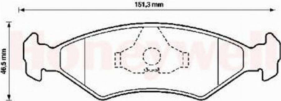 BENDIX 571536X - Kit pastiglie freno, Freno a disco autozon.pro